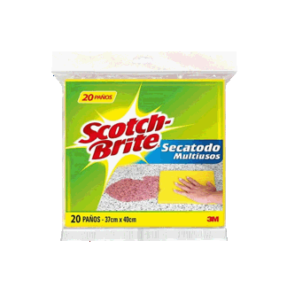 Scotch Brite Paño Secatodo x 20 unidades.