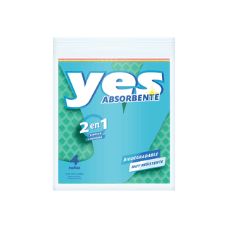 Yes Paño Absorbente Mix. x 04 unidades.