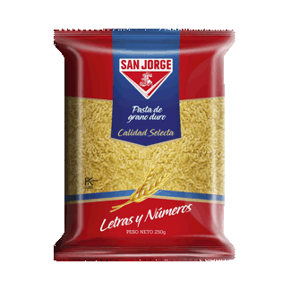 San Jorge Fideo Letras y Números x 250g.