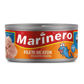 Marinero Filete Atún Aceite Vegetal. Lata 140g.