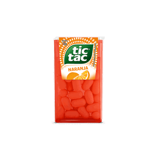 Tic Tac Pastillas Naranja 16gr. Display 12 unidades.