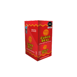 Cusco Real Tableta Sabor Chocolate (Tradicional) 80gr. Display 12 unidades.