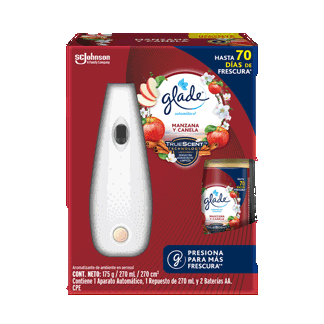 Glade Ambientador Automático Manzana y Canela Fu 175gr.