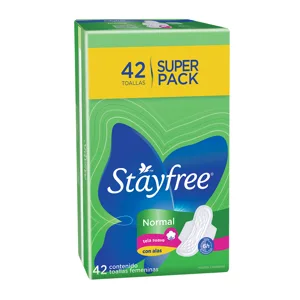 Toalla Femenina Stayfree Especial Alas x42 Toallas