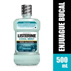 Enjuague Bucal Listerine Coolmint Zero x500ml