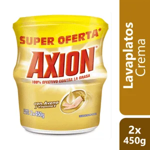 Lavaplatos Axion Crema x2Un x450gr Avena