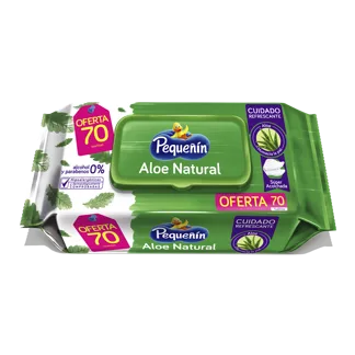 Toallita Humeda Aloe Natural x130 Toallas (Pague 50 Lleve 70)