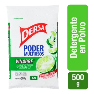 Detergente As Vinagre y Limón Antibacterial x500gr