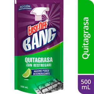 Quitagrasa Easy Off Bang Limón x12Un x500ml
