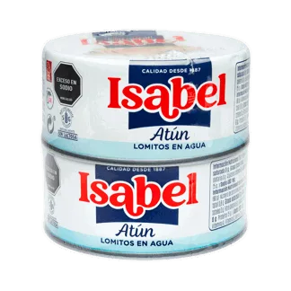 Atún Isabel En Agua x2 Latas x142gr C/U