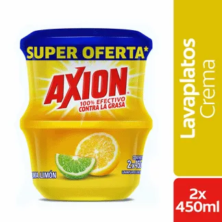Lavaplatos Axion Lima Limón x2Un x450gr c/u