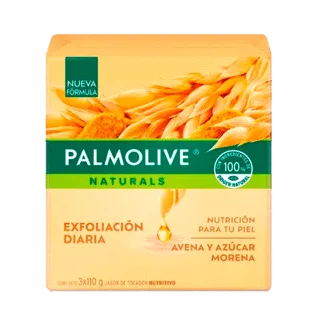 Jabón Palmolive Avena y Azucar Morena x3Un x110gr