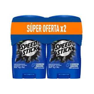 Oferta Desodorantes Speed Stick Carbon Absorb x2Un x50gr