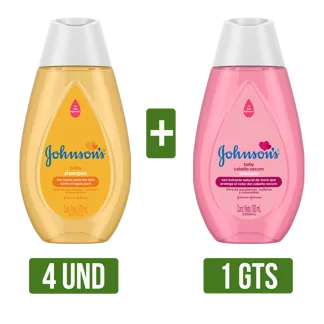 4Und Shampoo Original Gts Shampoo Johnson´S Baby Cabello Oscuro (x12Un x100ml)