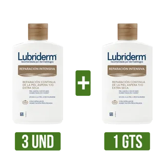 3Und Crema Lubriderm Gts Crema Lubriderm (Reparación Intensiva x120ml)
