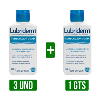 3Un Crema Lubriderm Gts 1Un Crema Lubriderm (Humectación Diaria x120ml)