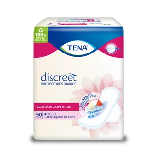 Protector Tena Discreet Largos Alas x50 Protectores